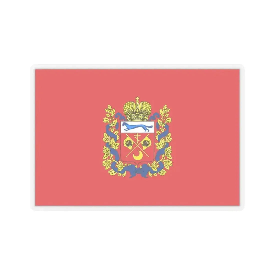 Flag of Orenburg Oblast Russia - STICKER Vinyl Kiss-Cut Decal 3 Inch Transparent - The Sticker Space