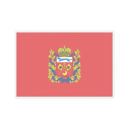 Flag of Orenburg Oblast Russia - STICKER Vinyl Kiss-Cut Decal 3 Inch Transparent - The Sticker Space
