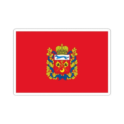 Flag of Orenburg Oblast Russia - STICKER Vinyl Kiss-Cut Decal 4 Inch White - The Sticker Space