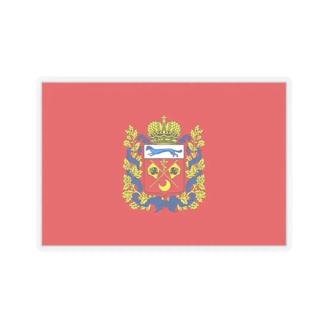 Flag of Orenburg Oblast Russia - STICKER Vinyl Kiss-Cut Decal 6 Inch Transparent - The Sticker Space