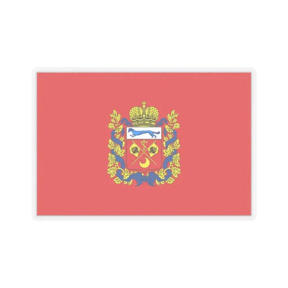 Flag of Orenburg Oblast Russia - STICKER Vinyl Kiss-Cut Decal 6 Inch Transparent - The Sticker Space