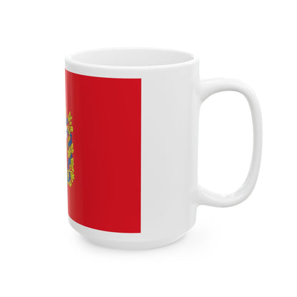 Flag of Orenburg Oblast Russia - White Coffee Mug