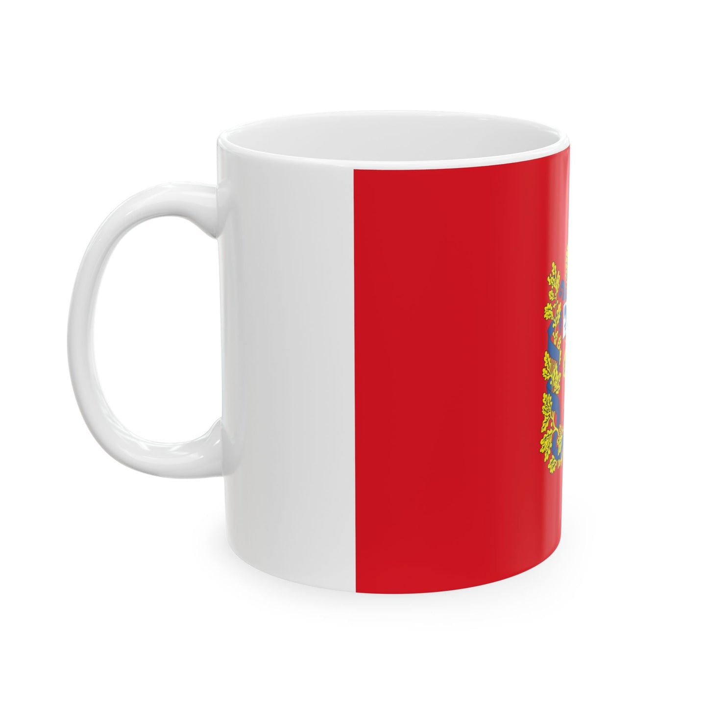 Flag of Orenburg Oblast Russia - White Coffee Mug