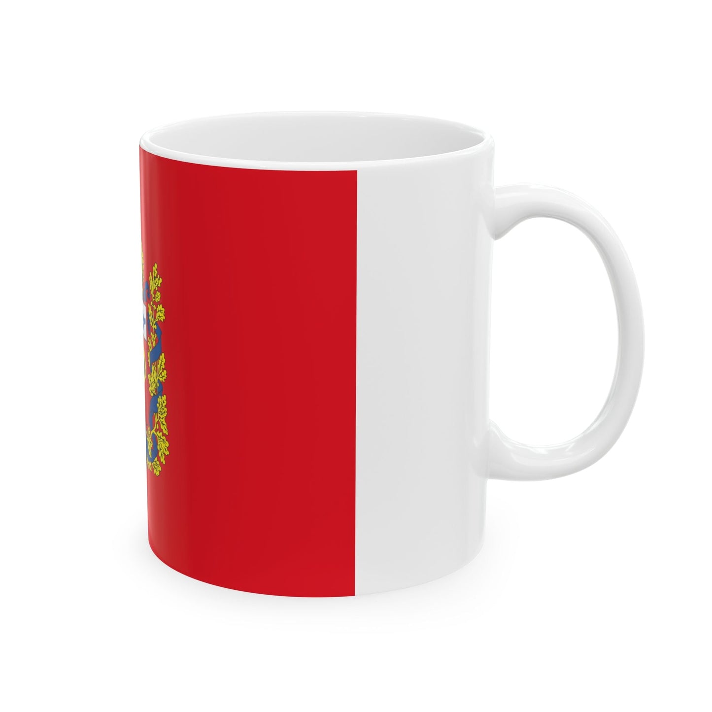 Flag of Orenburg Oblast Russia - White Coffee Mug