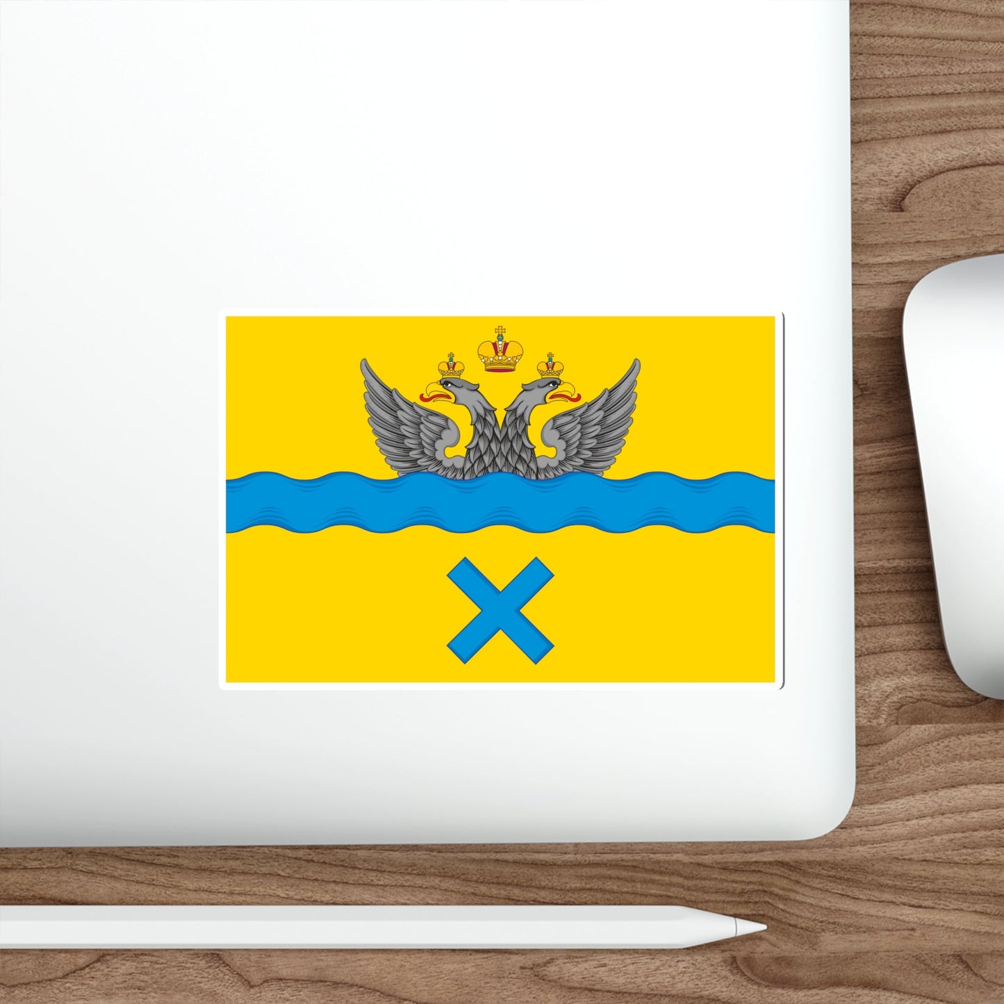 Flag of Orenburg Russia STICKER Vinyl Die-Cut Decal-The Sticker Space