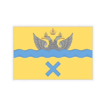 Flag of Orenburg Russia - STICKER Vinyl Kiss-Cut Decal 6 Inch Transparent - The Sticker Space
