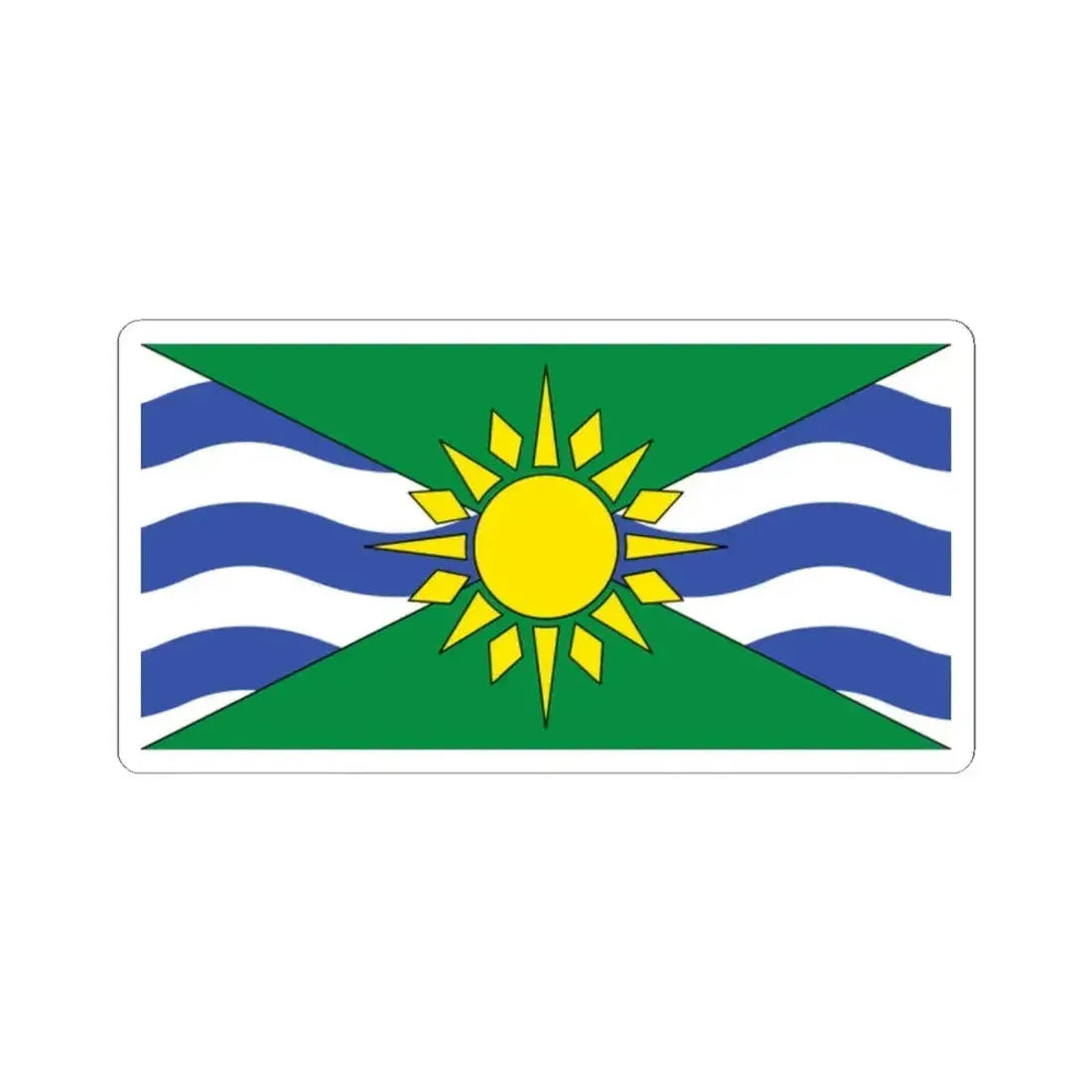 Flag of Orillia Canada (Canada) STICKER Vinyl Kiss-Cut Decal 2 Inch White - The Sticker Space