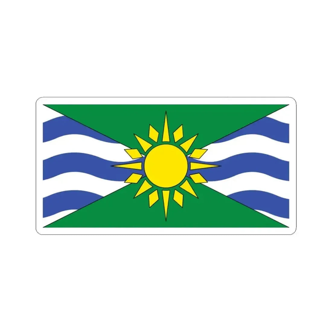 Flag of Orillia Canada (Canada) STICKER Vinyl Kiss-Cut Decal 3 Inch White - The Sticker Space