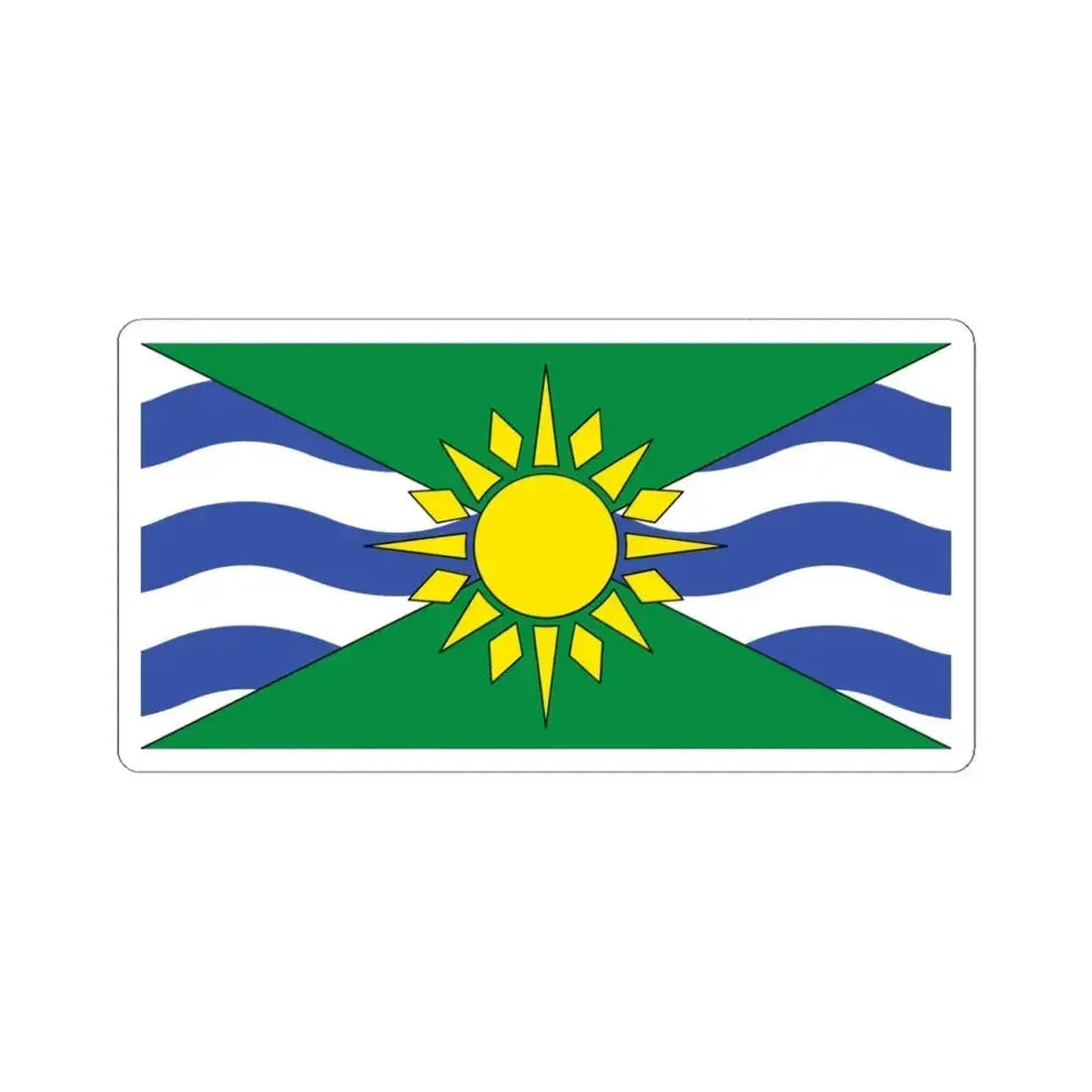 Flag of Orillia Canada (Canada) STICKER Vinyl Kiss-Cut Decal 4 Inch White - The Sticker Space