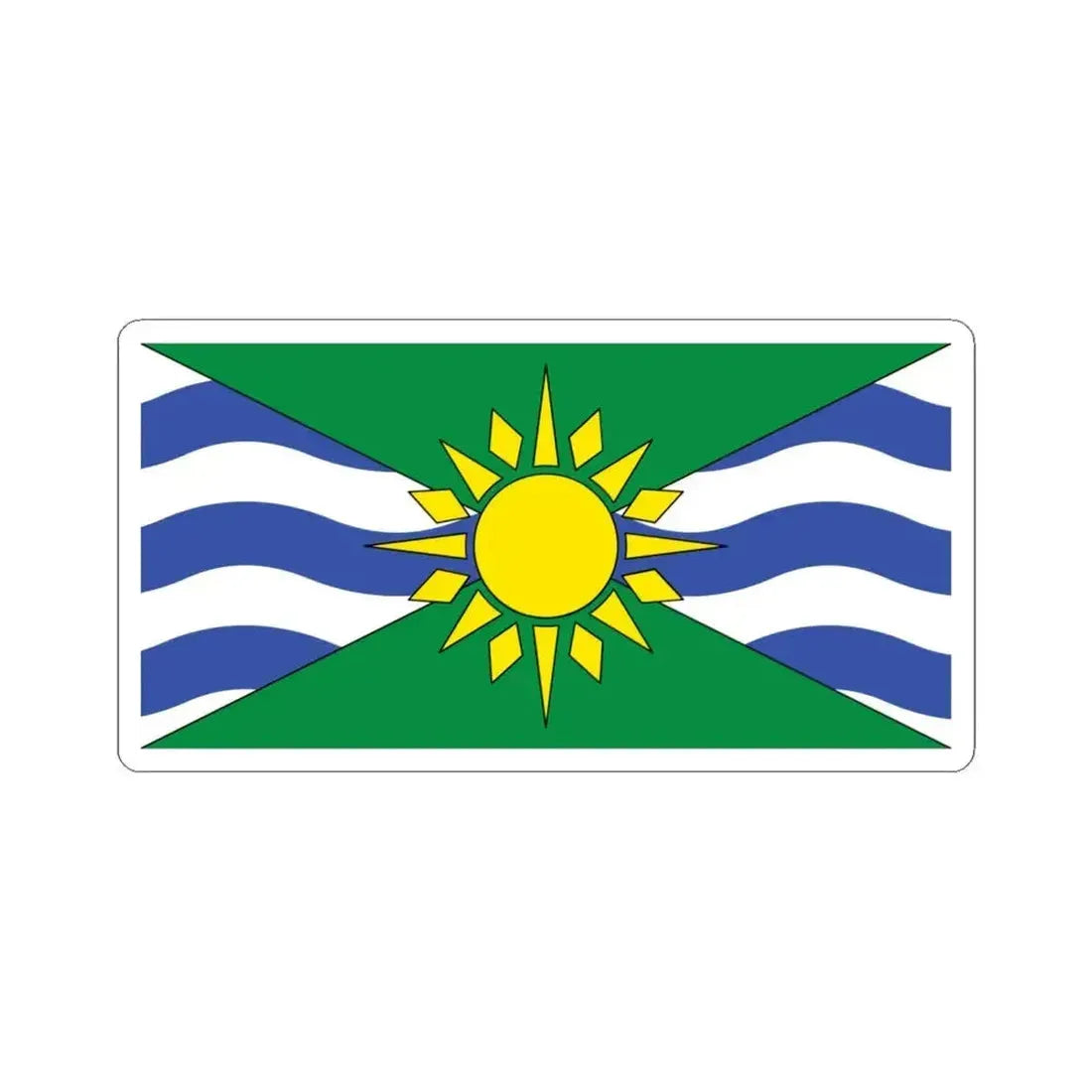 Flag of Orillia Canada (Canada) STICKER Vinyl Kiss-Cut Decal 6 Inch White - The Sticker Space