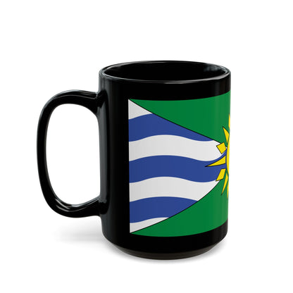 Flag of Orillia Ontario Canada - Black Coffee Mug-The Sticker Space