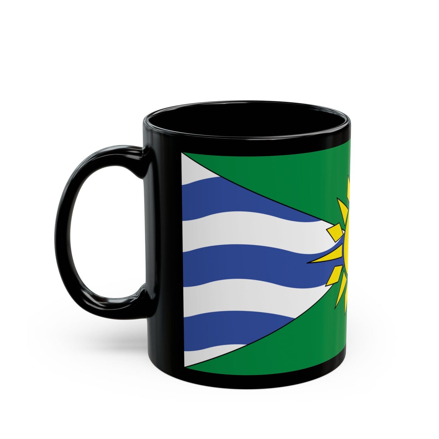 Flag of Orillia Ontario Canada - Black Coffee Mug-The Sticker Space