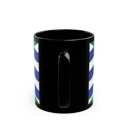 Flag of Orillia Ontario Canada - Black Coffee Mug-The Sticker Space