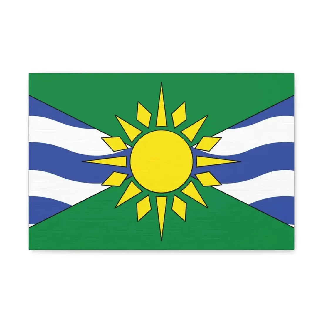 Flag of Orillia Ontario Canada - Canvas Wall Art 18″ x 12″ 1.25" - The Sticker Space