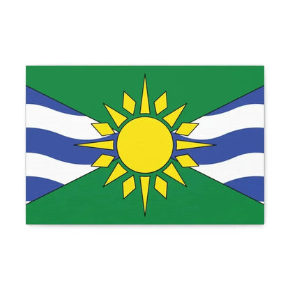 Flag of Orillia Ontario Canada - Canvas Wall Art 18″ x 12″ 1.25" - The Sticker Space