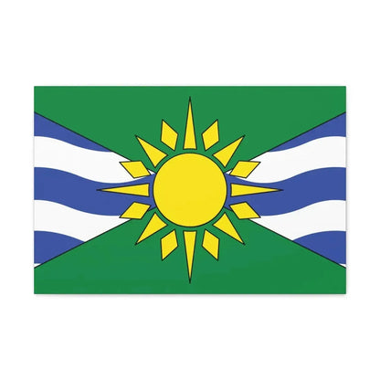 Flag of Orillia Ontario Canada - Canvas Wall Art 24″ x 16″ 1.25" - The Sticker Space