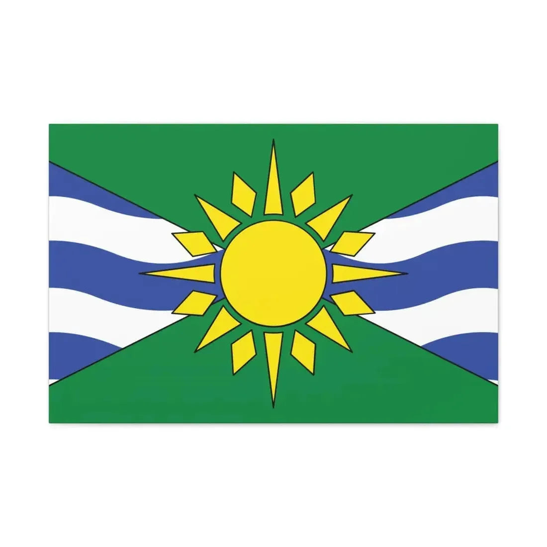 Flag of Orillia Ontario Canada - Canvas Wall Art 30" x 20" 1.25" - The Sticker Space