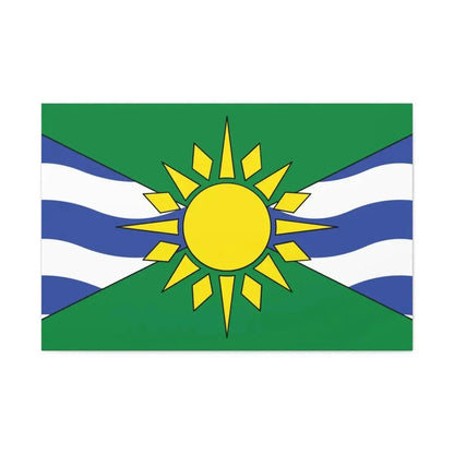 Flag of Orillia Ontario Canada - Canvas Wall Art 36" x 24" 1.25" - The Sticker Space