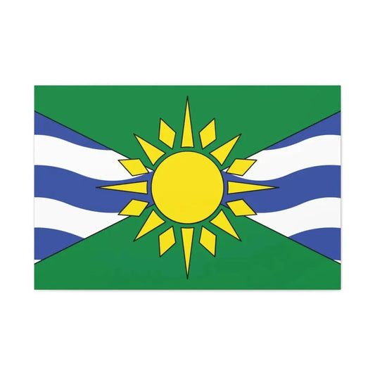 Flag of Orillia Ontario Canada - Canvas Wall Art 36" x 24" 1.25" - The Sticker Space