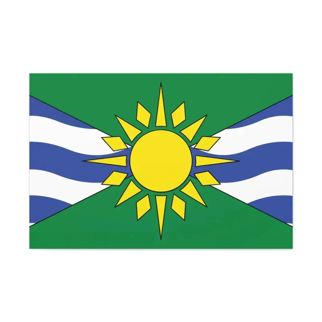 Flag of Orillia Ontario Canada - Canvas Wall Art - The Sticker Space