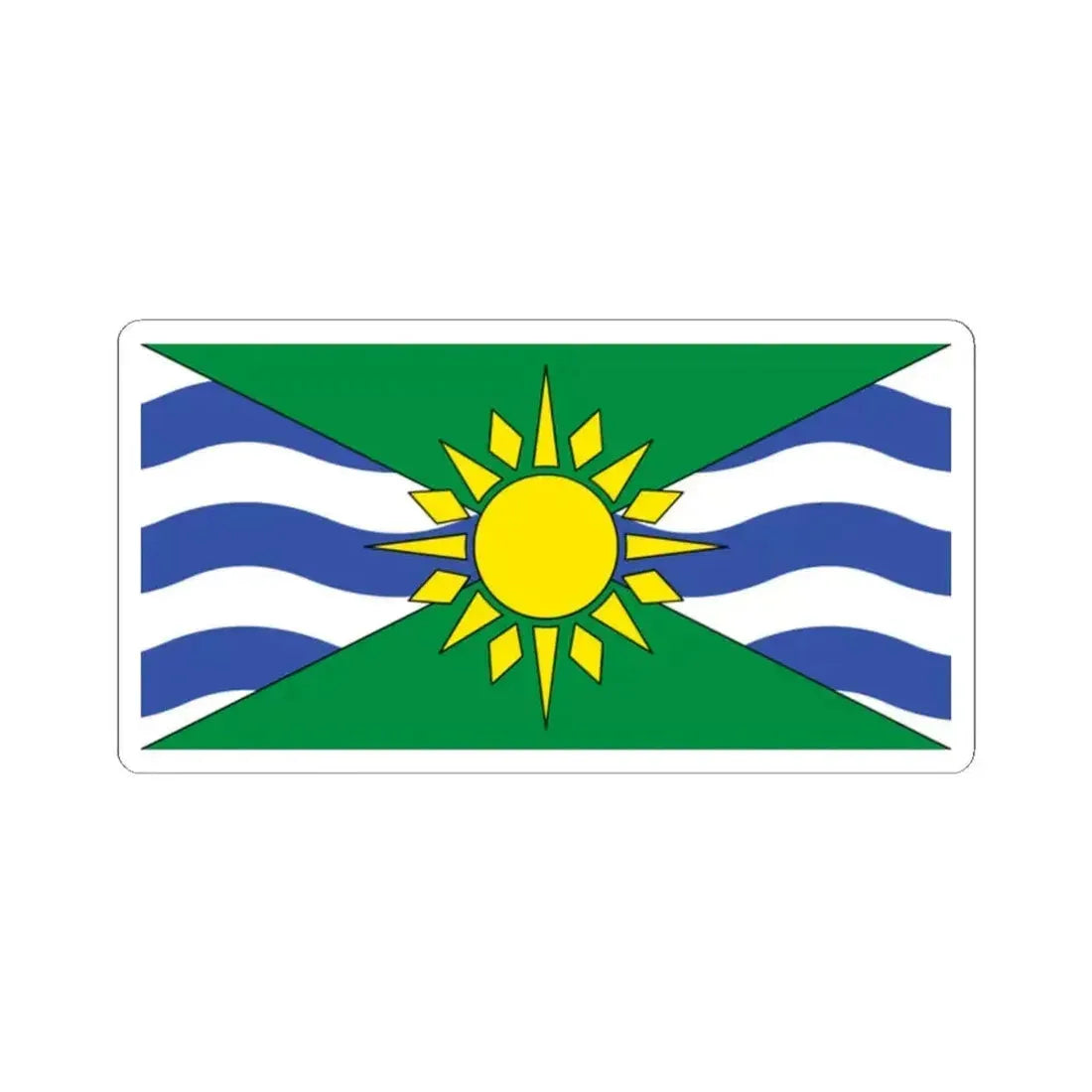 Flag of Orillia Ontario Canada - STICKER Vinyl Kiss-Cut Decal 2 Inch White - The Sticker Space