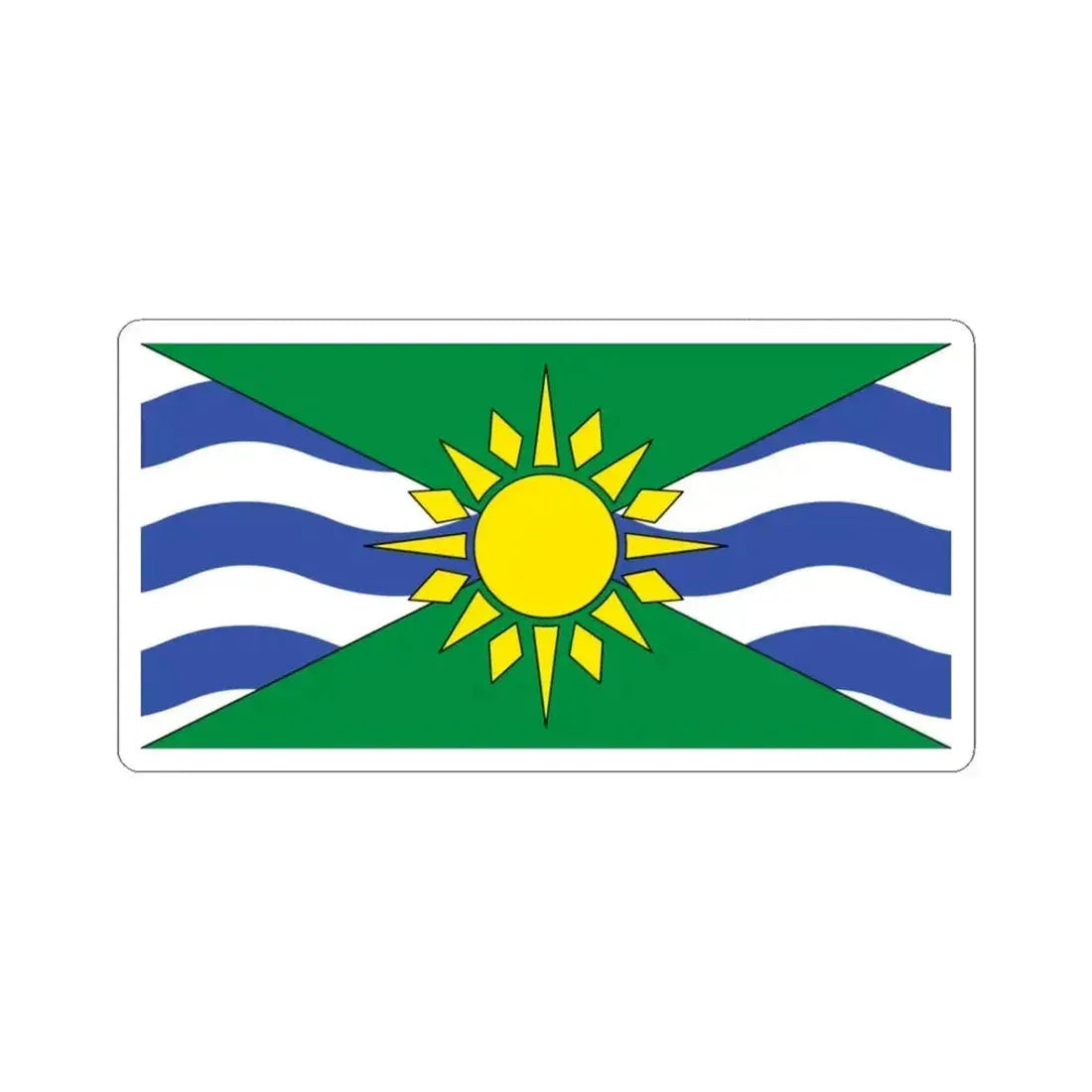 Flag of Orillia Ontario Canada - STICKER Vinyl Kiss-Cut Decal 3 Inch White - The Sticker Space