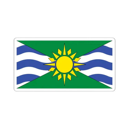 Flag of Orillia Ontario Canada - STICKER Vinyl Kiss-Cut Decal 4 Inch White - The Sticker Space