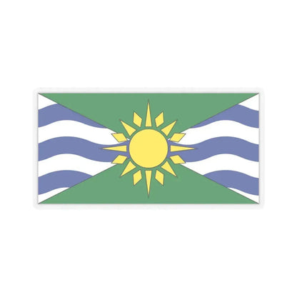 Flag of Orillia Ontario Canada - STICKER Vinyl Kiss-Cut Decal 6 Inch Transparent - The Sticker Space