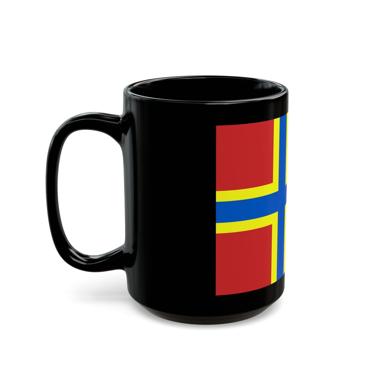 Flag of Orkney UK - Black Coffee Mug-The Sticker Space