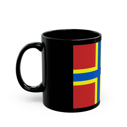 Flag of Orkney UK - Black Coffee Mug-The Sticker Space