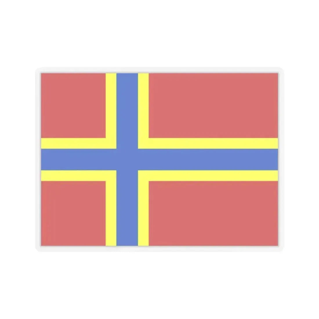 Flag of Orkney UK - STICKER Vinyl Kiss-Cut Decal 2 Inch Transparent - The Sticker Space