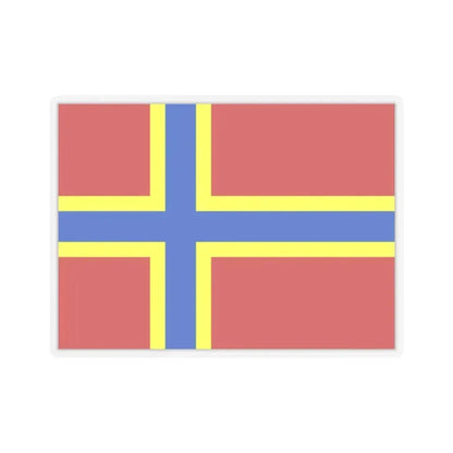 Flag of Orkney UK - STICKER Vinyl Kiss-Cut Decal 2 Inch Transparent - The Sticker Space