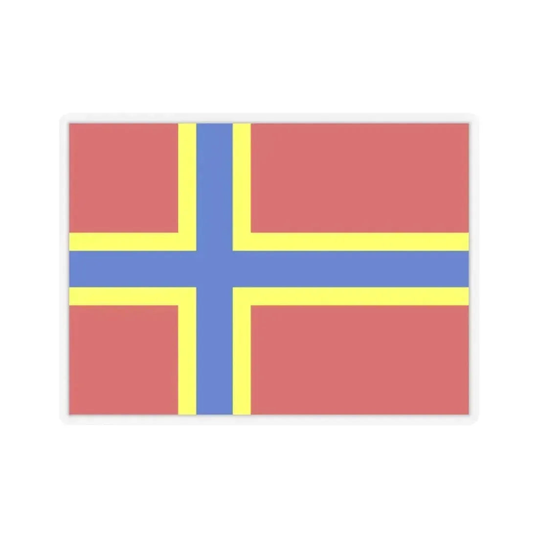 Flag of Orkney UK - STICKER Vinyl Kiss-Cut Decal 3 Inch Transparent - The Sticker Space