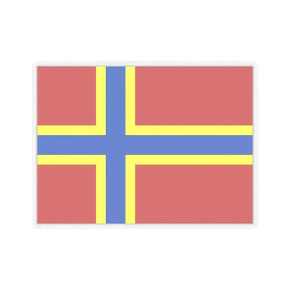 Flag of Orkney UK - STICKER Vinyl Kiss-Cut Decal 3 Inch Transparent - The Sticker Space
