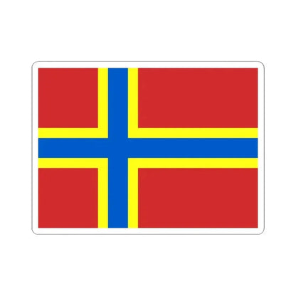 Flag of Orkney UK - STICKER Vinyl Kiss-Cut Decal 3 Inch White - The Sticker Space