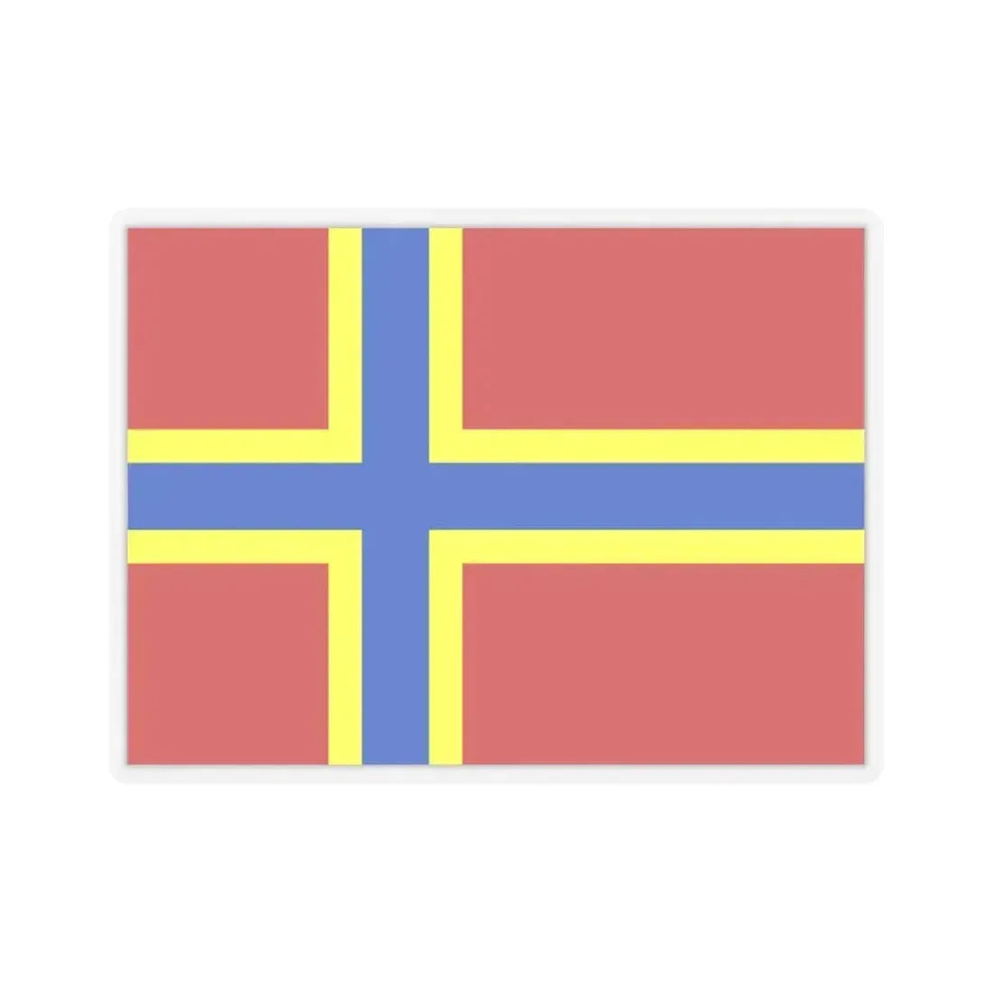 Flag of Orkney UK - STICKER Vinyl Kiss-Cut Decal 4 Inch Transparent - The Sticker Space