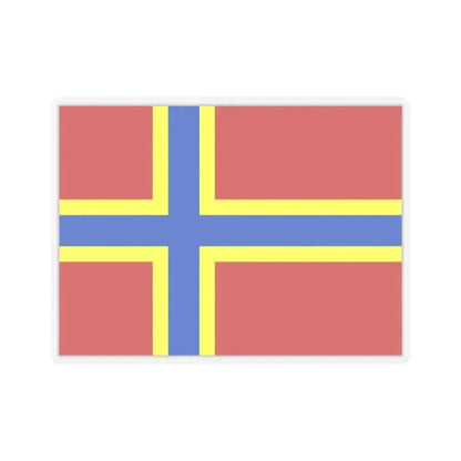 Flag of Orkney UK - STICKER Vinyl Kiss-Cut Decal 4 Inch Transparent - The Sticker Space