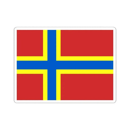 Flag of Orkney UK - STICKER Vinyl Kiss-Cut Decal 4 Inch White - The Sticker Space