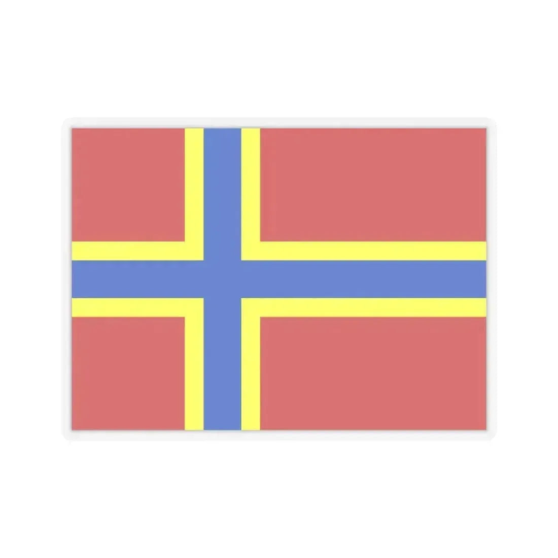 Flag of Orkney UK - STICKER Vinyl Kiss-Cut Decal 6 Inch Transparent - The Sticker Space
