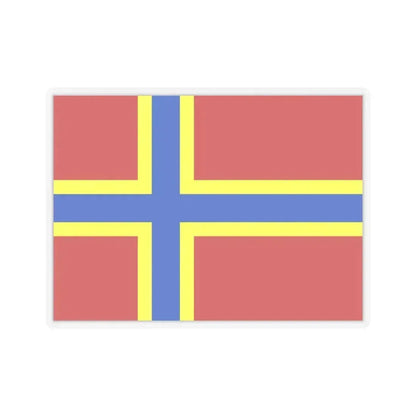 Flag of Orkney UK - STICKER Vinyl Kiss-Cut Decal 6 Inch Transparent - The Sticker Space