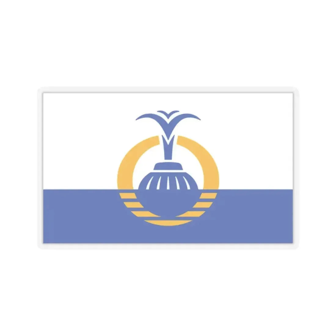 Flag of Orlando, Florida - STICKER Vinyl Kiss-Cut Decal 2 Inch Transparent - The Sticker Space