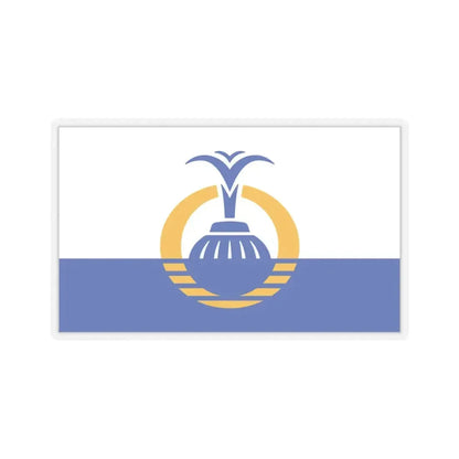 Flag of Orlando, Florida - STICKER Vinyl Kiss-Cut Decal 4 Inch Transparent - The Sticker Space