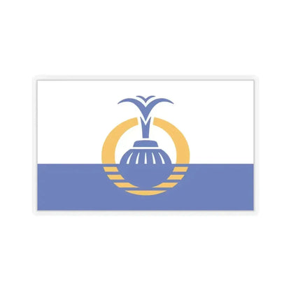 Flag of Orlando, Florida - STICKER Vinyl Kiss-Cut Decal 6 Inch Transparent - The Sticker Space