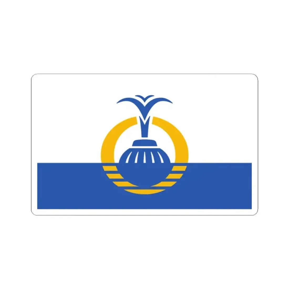 Flag of Orlando Florida (United States) STICKER Vinyl Kiss-Cut Decal 2 Inch White - The Sticker Space