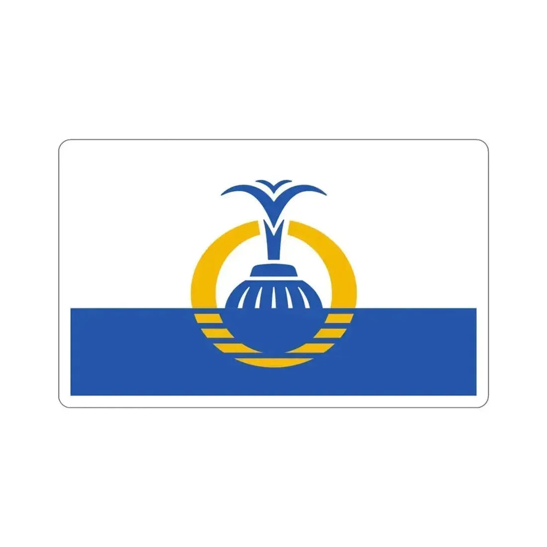 Flag of Orlando Florida USA STICKER Vinyl Die-Cut Decal 4 Inch - The Sticker Space