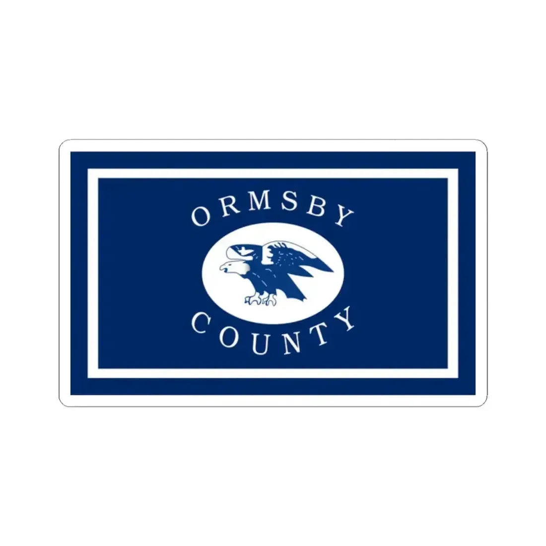 Flag of Ormsby County Nevada 1964-1969 (United States) STICKER Vinyl Kiss-Cut Decal 2 Inch White - The Sticker Space