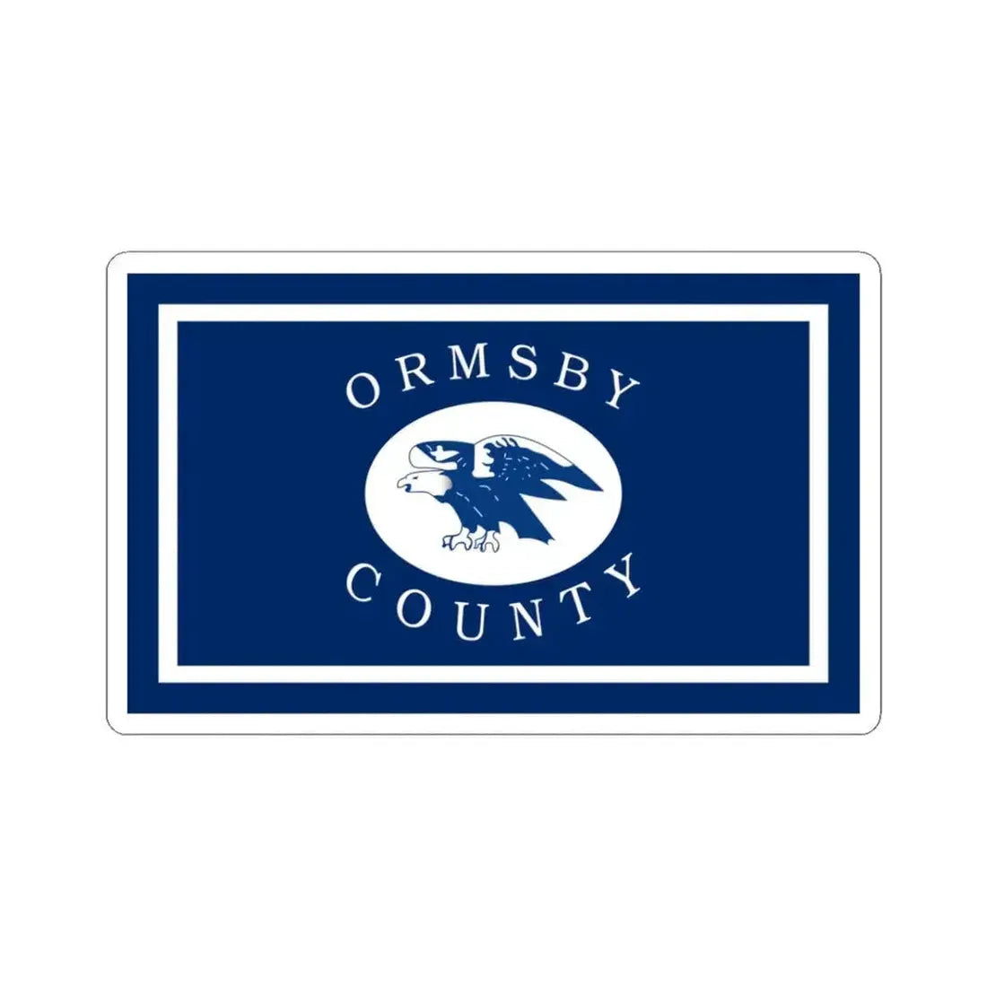 Flag of Ormsby County Nevada 1964-1969 (United States) STICKER Vinyl Kiss-Cut Decal 3 Inch White - The Sticker Space