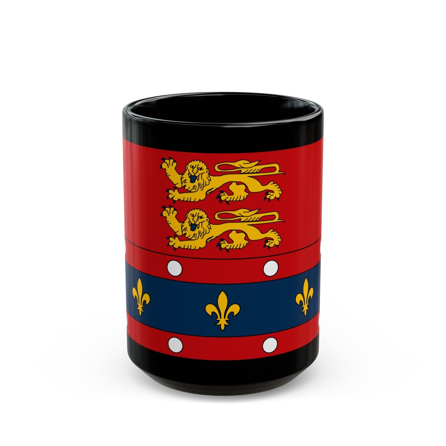 Flag of Orne France 2 - Black Coffee Mug-15oz-The Sticker Space