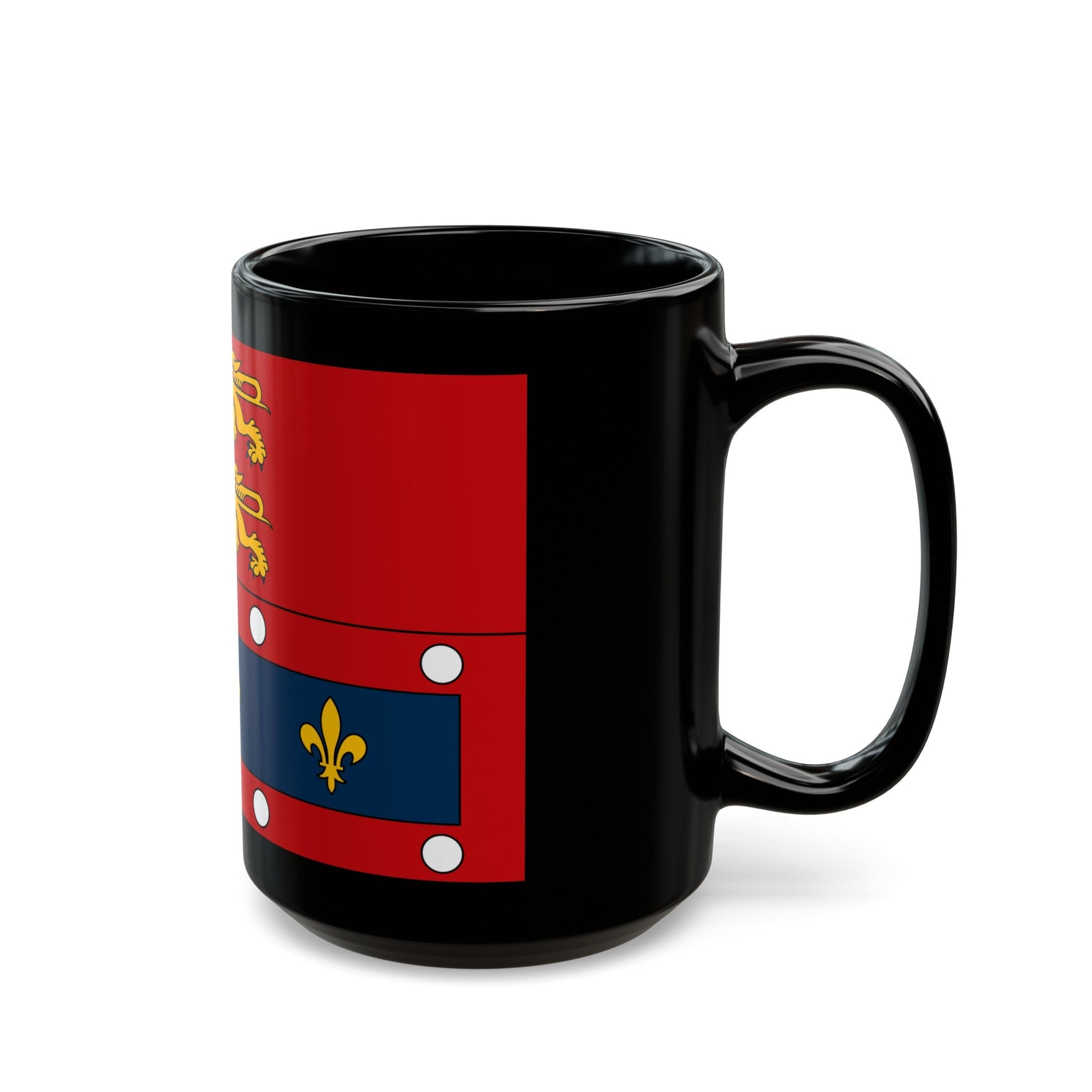 Flag of Orne France 2 - Black Coffee Mug-The Sticker Space