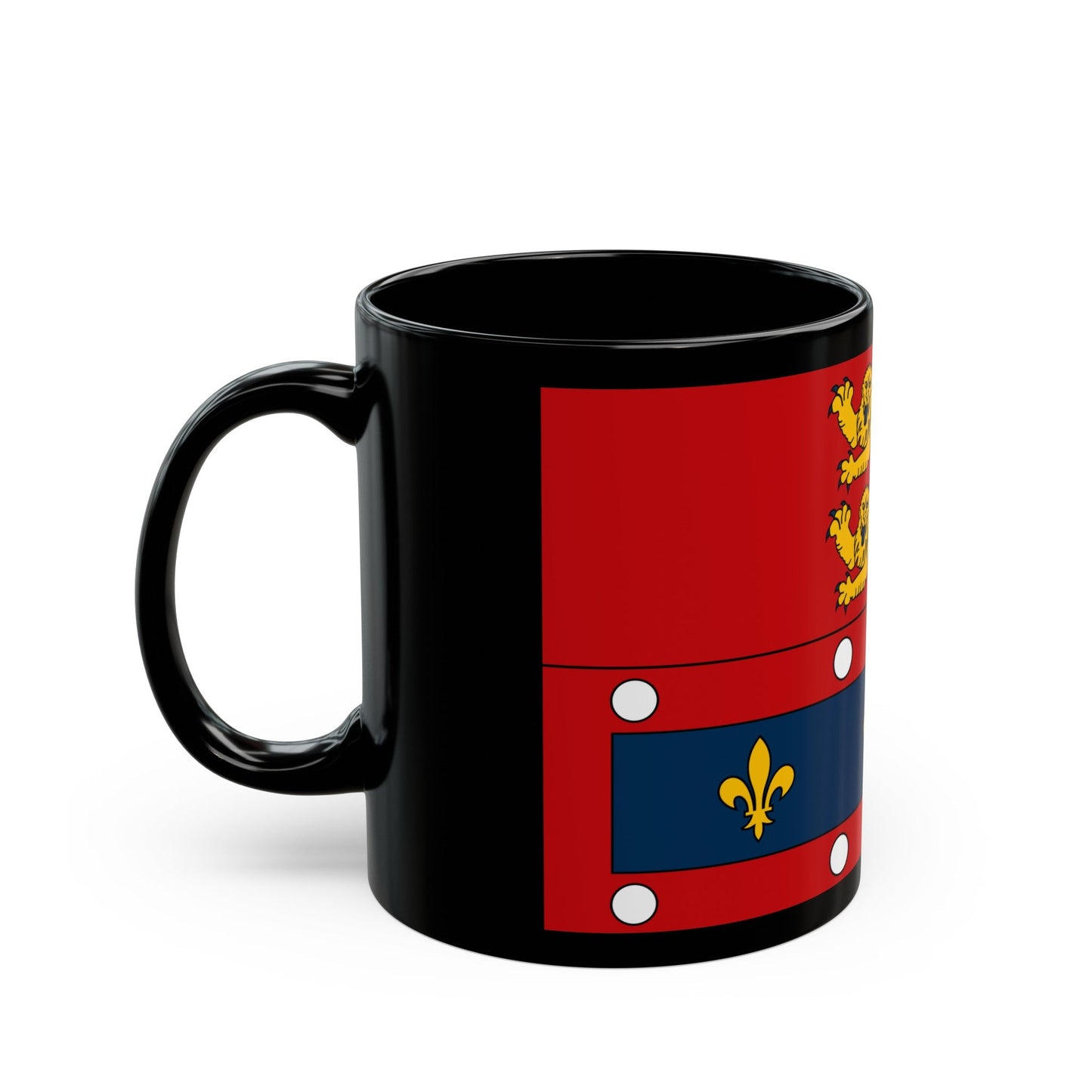 Flag of Orne France 2 - Black Coffee Mug-The Sticker Space